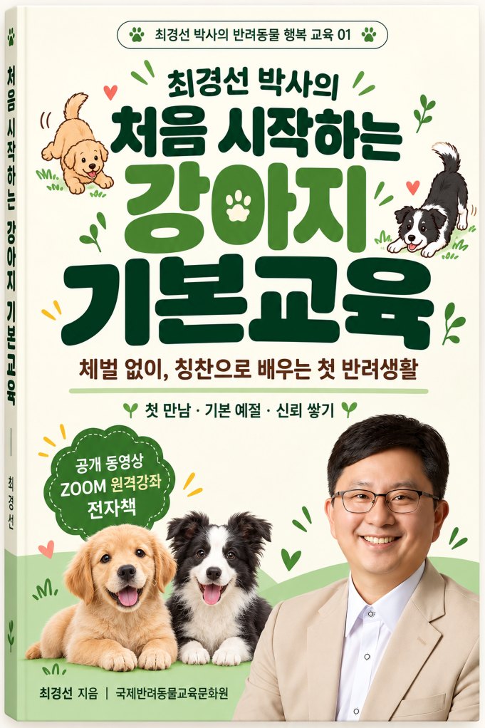 처음 시작하는 강아지 기본교육 표지